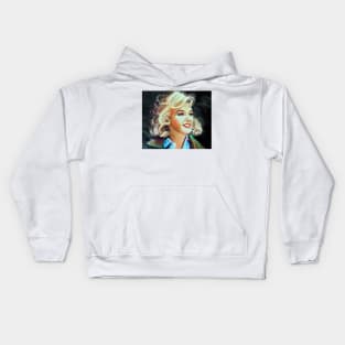 Marilyn Blue Kids Hoodie